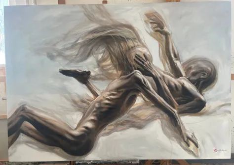 Dehumanisation IX — Oil on canvas