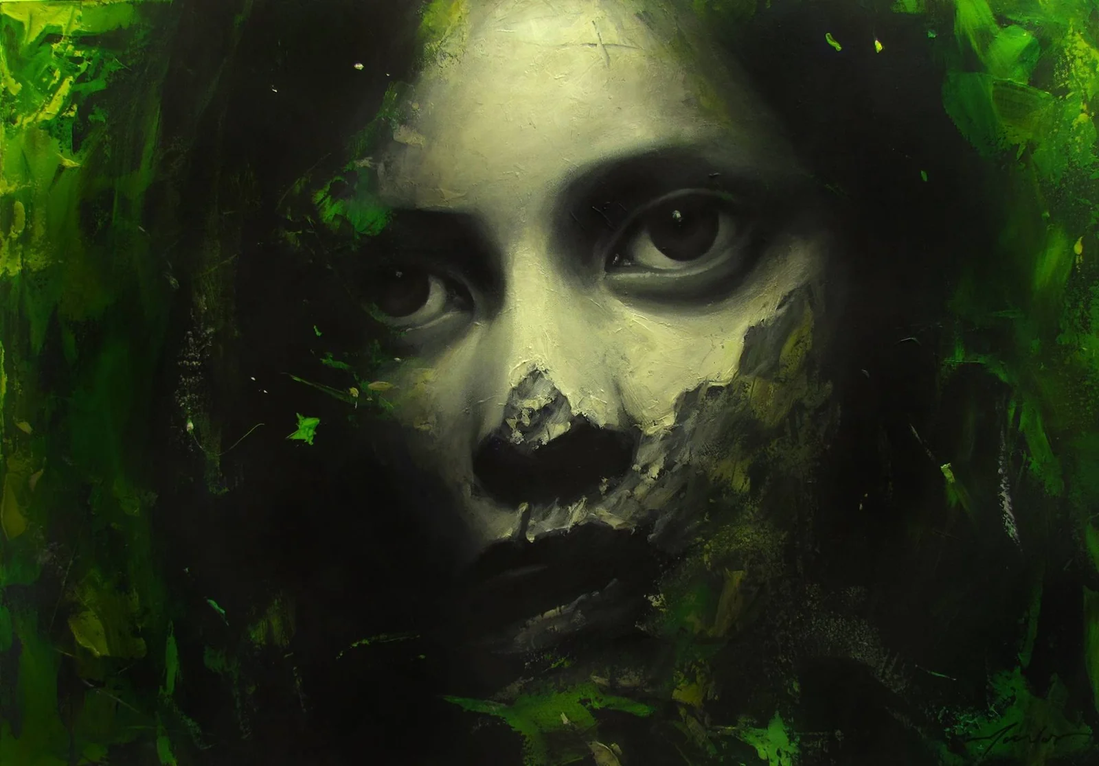 Little Green Fairy — Oil on canvas