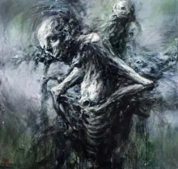 Recluse — Acrylic on canvas · 130 × 130 cm · 2022