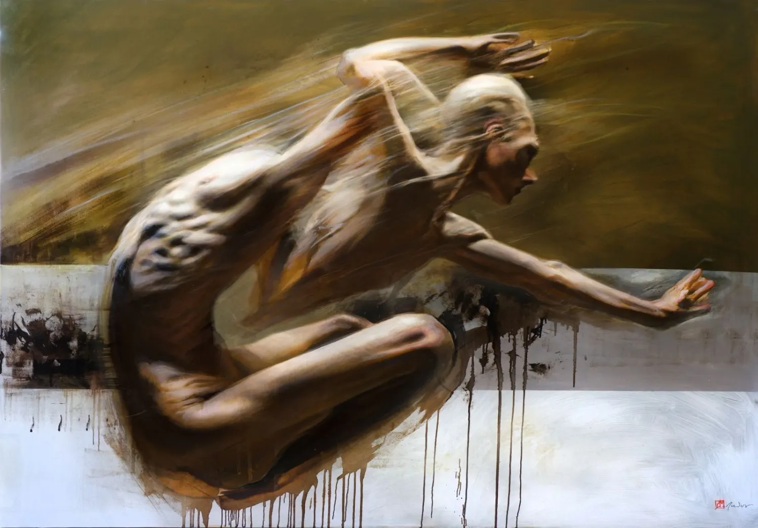 Velocity of Escape — Oil on canvas · 140 × 200 cm · 2026